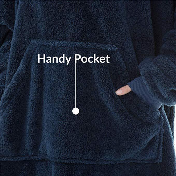 Lazy Fleece Wearable Blanket Hoodie Sweatshirt