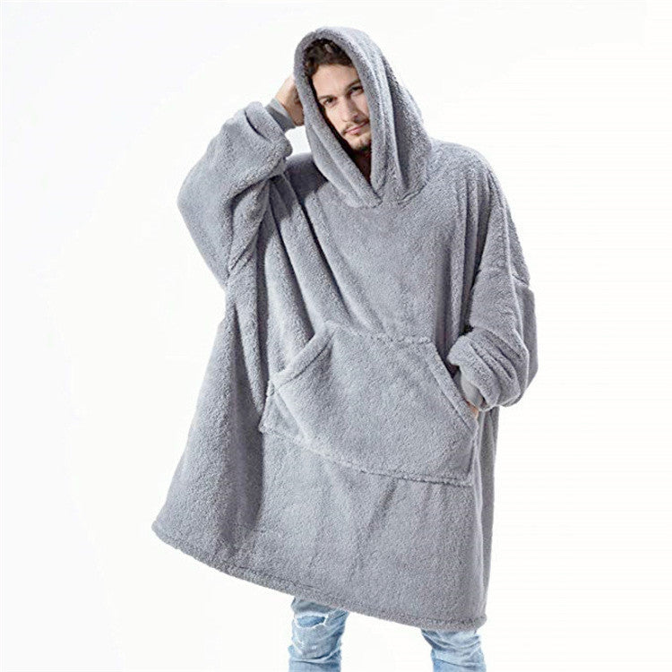 Lazy Fleece Wearable Blanket Hoodie Sweatshirt