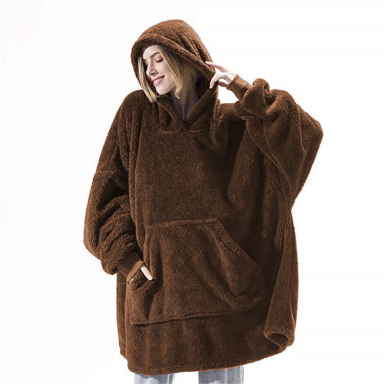 Lazy Fleece Wearable Blanket Hoodie Sweatshirt