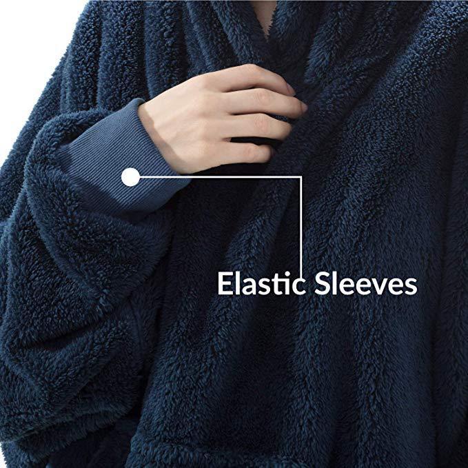 Lazy Fleece Wearable Blanket Hoodie Sweatshirt