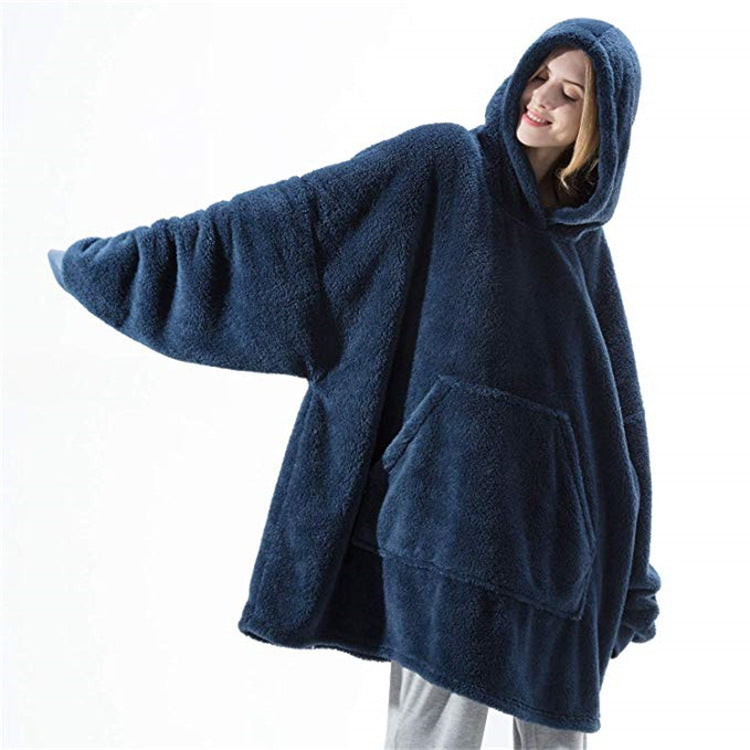 Lazy Fleece Wearable Blanket Hoodie Sweatshirt